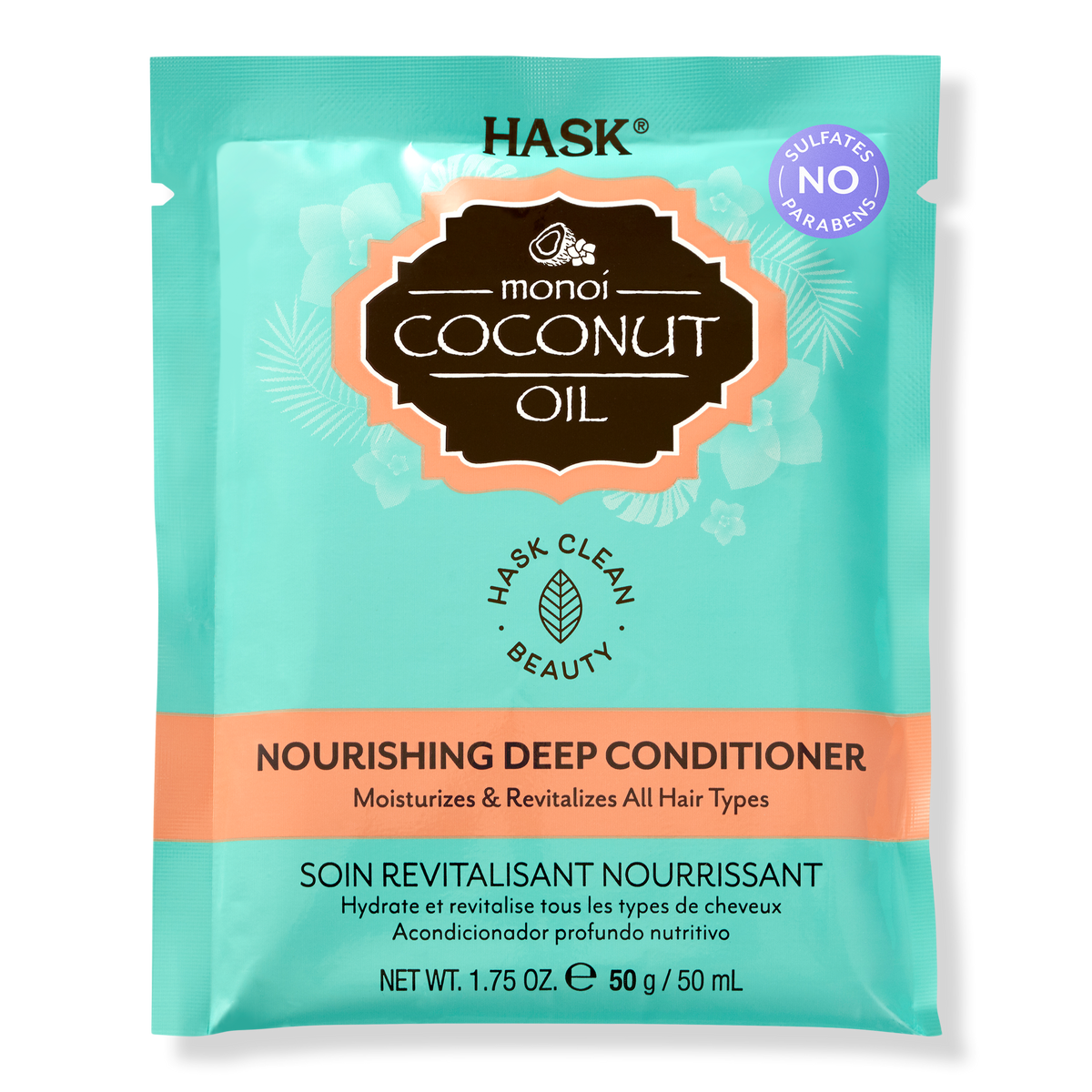 Hask Monoi Coconut Oil Nourishing Deep Conditioner Packette, 1.75 oz