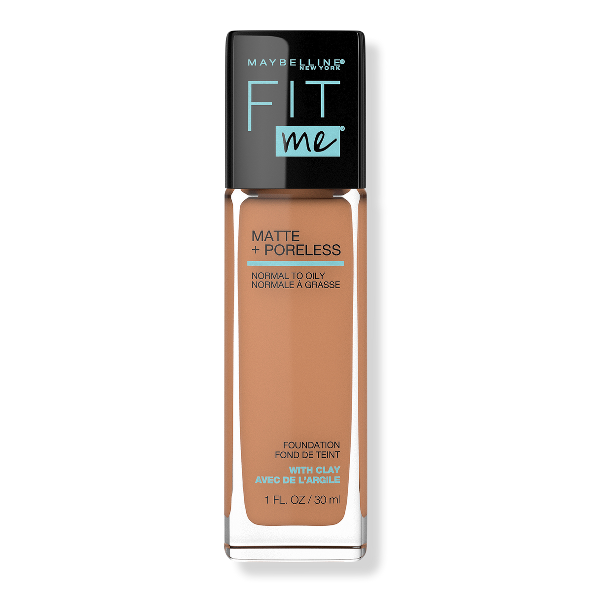 Maybelline Fit Me Matte + Poreless Liquid Foundation, Toffee 330, 1 oz