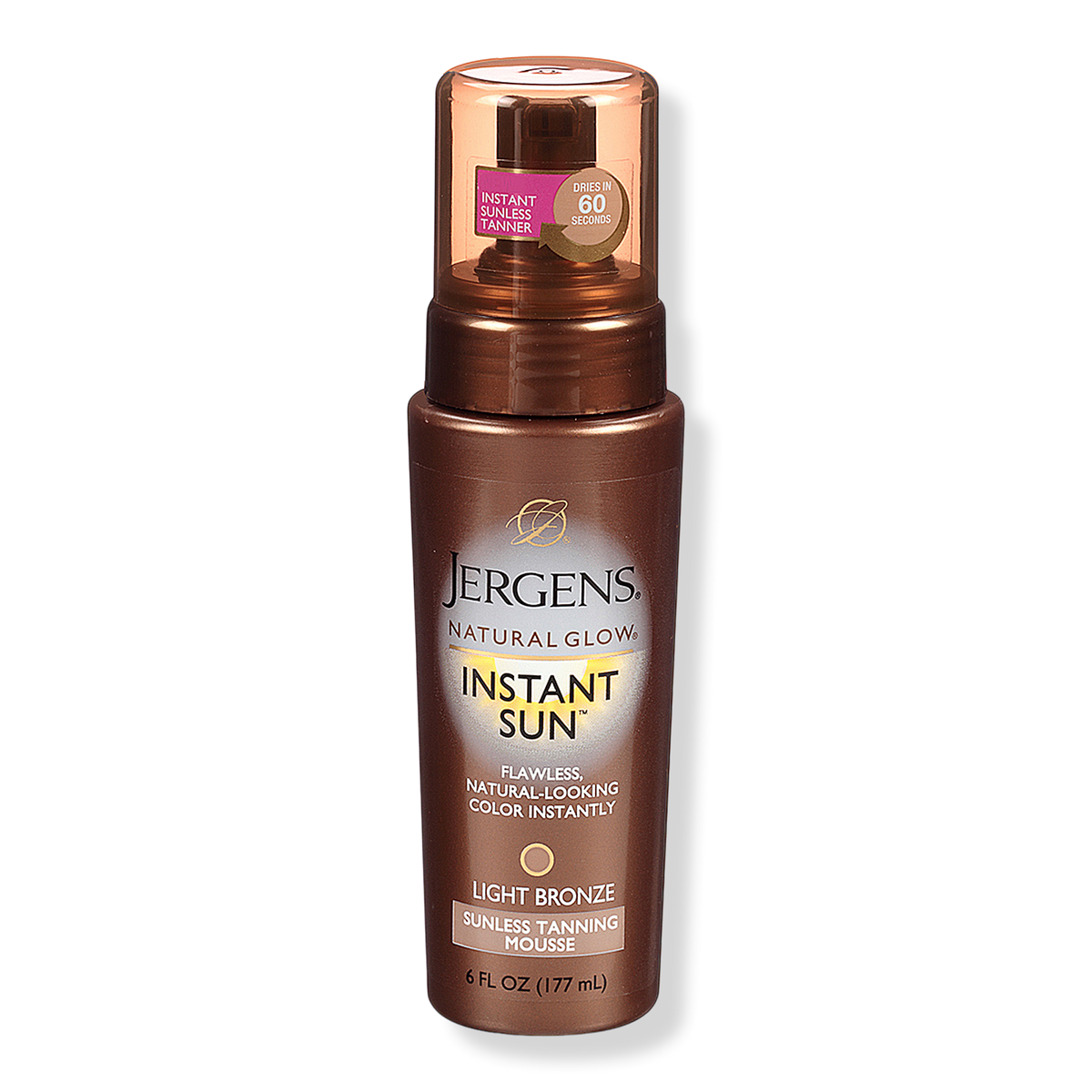 Jergens Natural Glow Instant Sun Selbstbräuner-Mousse, Light Bronze, 6 oz