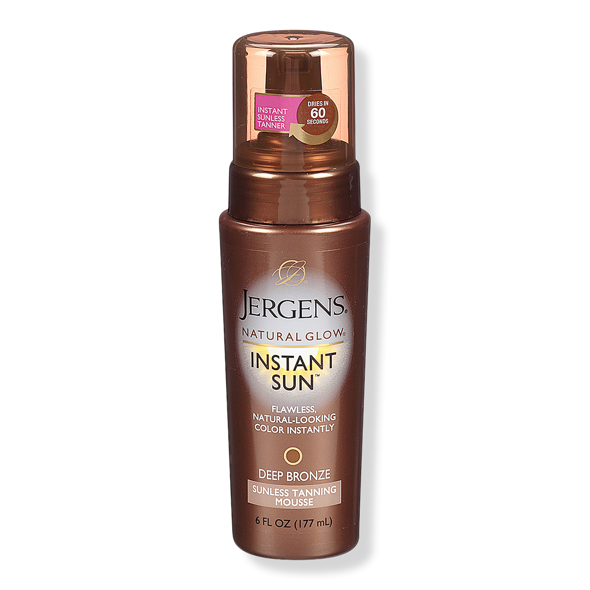 Jergens Natural Glow Instant Sun Mousse, Deep Bronze, 6 oz