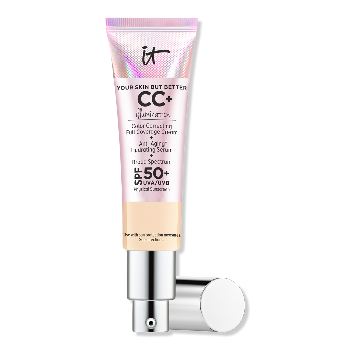 IT Cosmetics CC+ Cream Illumination, SPF 50+, Light, 1.08 oz