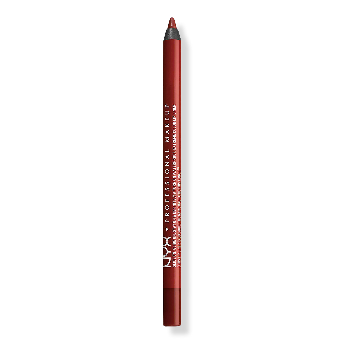 NYX Professional Makeup Slide On Lip Pencil Waterproof Lip Liner, Brick House, 0.04 oz