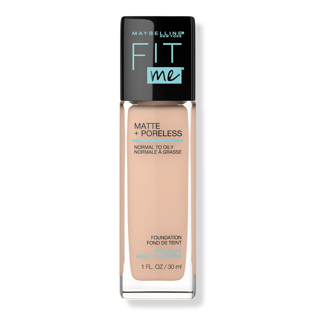 Maybelline Fit Me Matte + Poreless Liquid Foundation, Creamy Beige 122, 1 oz