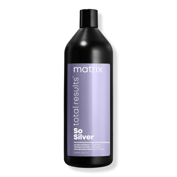 Matrix Total Results So Silver Purple Shampoo for Blonde Hair, 33.8 oz