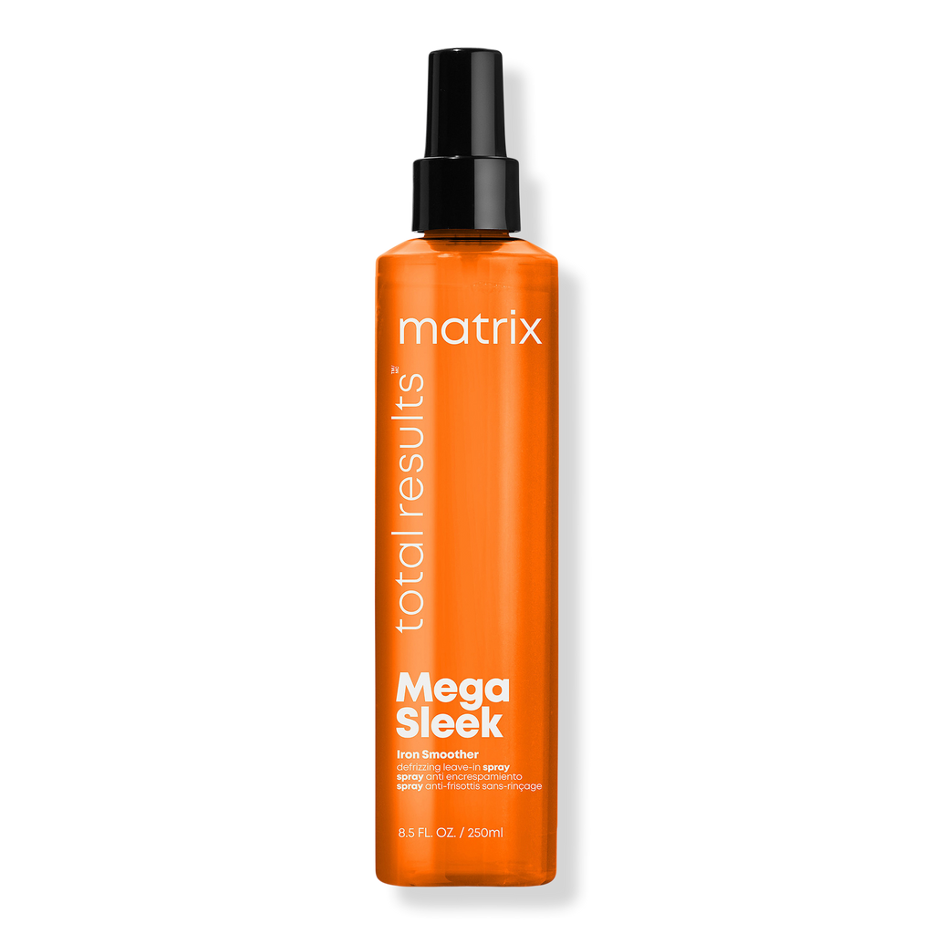 Matrix Total Results Mega Sleek Iron Smoother Defrizzing Leave-In Spray, 8.5 oz