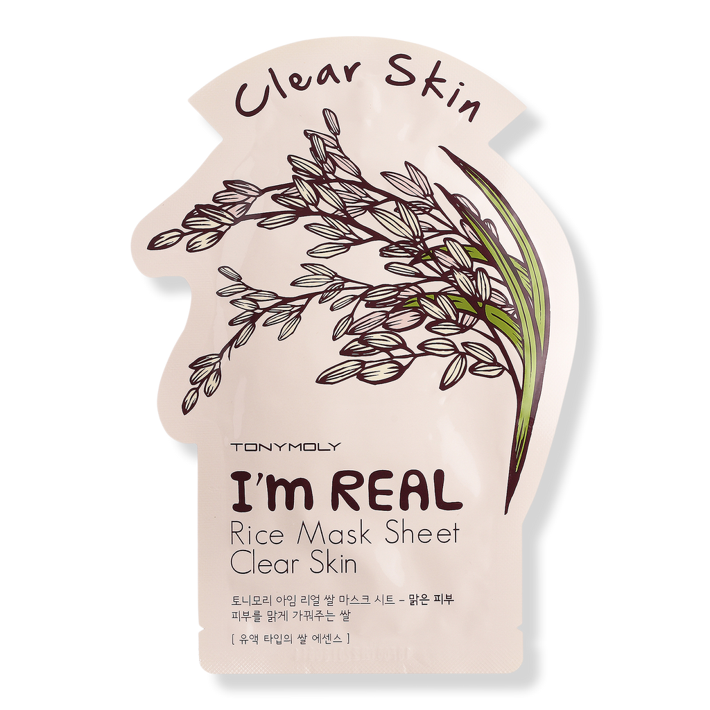 TONYMOLY I'm Real Rice Mask Sheet, 0.71 oz
