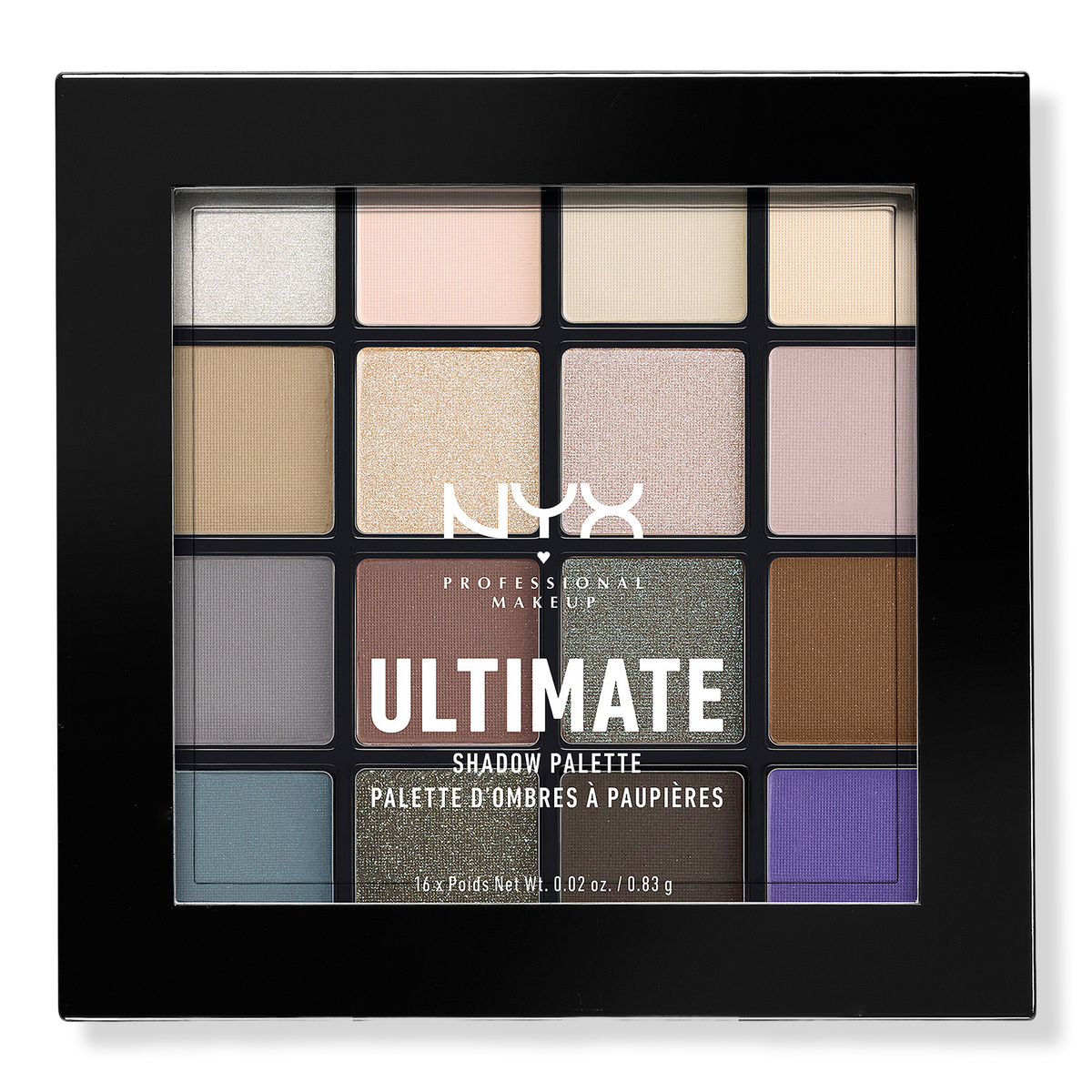 NYX Professional Makeup Ultimate Eyeshadow Palette, Cool Neutrals