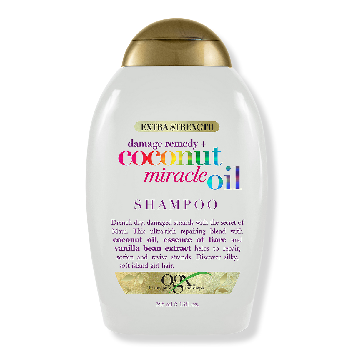 OGX Extra Strength Damage Remedy + Coconut Miracle Oil Shampoo, 13 oz