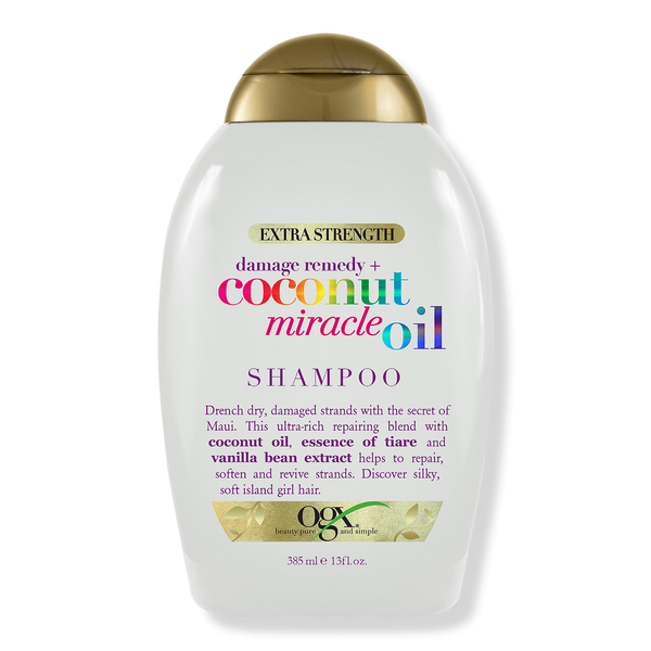 OGX Extra Strength Damage Remedy + Coconut Miracle Oil Shampoo, 13 oz