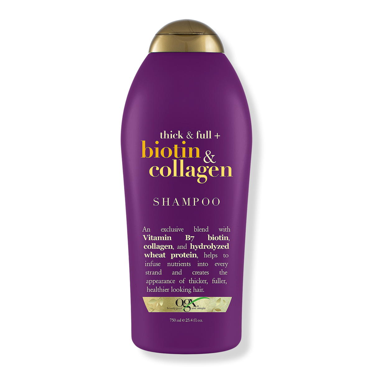 OGX Thick & Full + Biotin & Collagen Shampoo, 25.4 oz