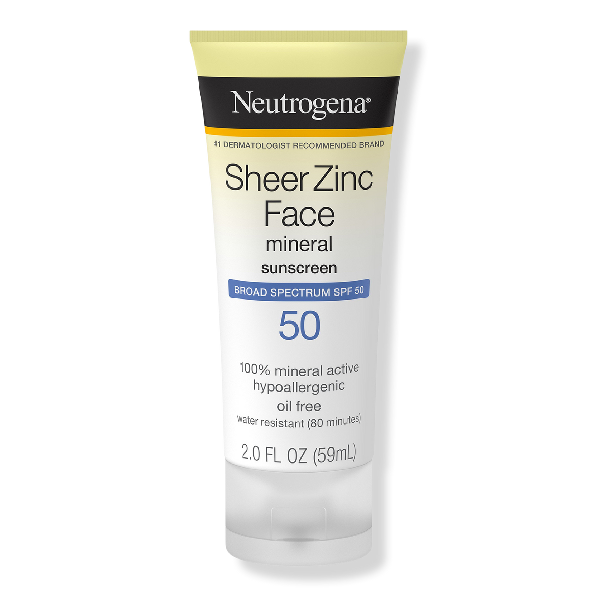 Neutrogena Sheer Zinc Mineral-Sonnencreme fürs Gesicht, SPF 50, 2 oz