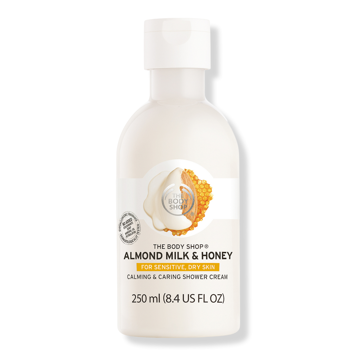 The Body Shop Almond Milk & Honey Soothing & Caring Shower Cream, 8.4 oz