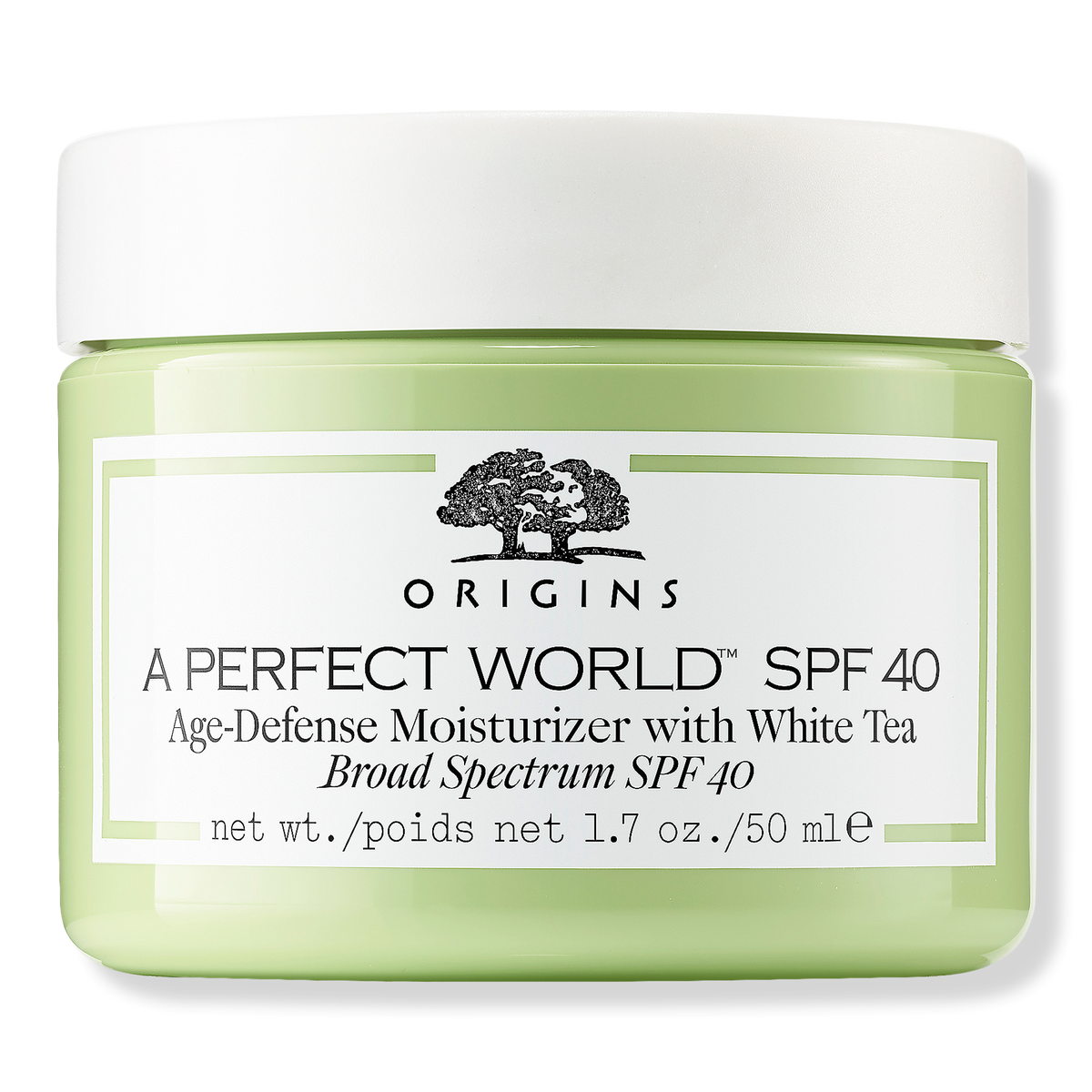 Origins A Perfect World, SPF 40 Age-Defense Oil Free Moisturizer with White Tea, 1.7 oz
