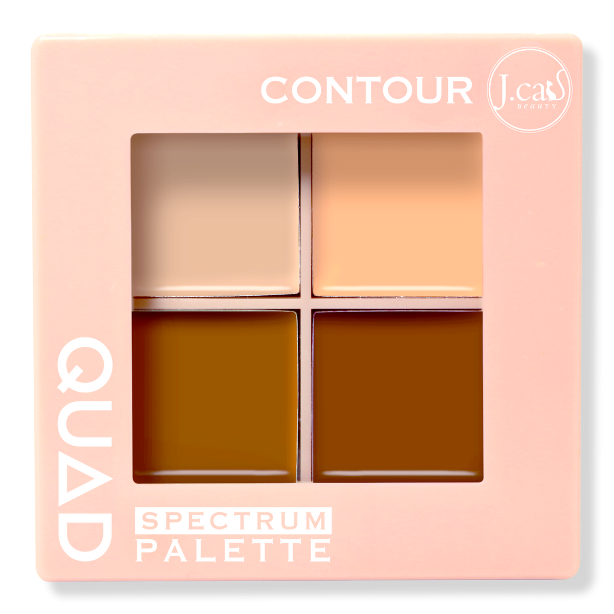 J.Cat Beauty Contour Quad Spectrum Palette, 0.21 oz