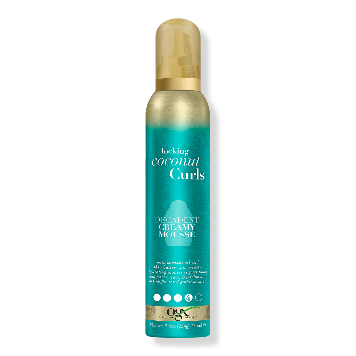 OGX Locking + Coconut Curls Decadent Creamy Mousse Haarmousse 7.9 oz