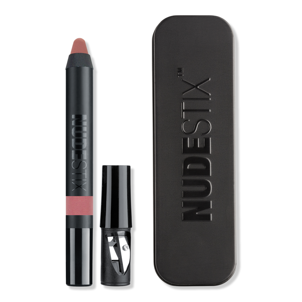 NUDESTIX Intense Matte Lip + Cheek Pencil, Pixi, 0.1 oz