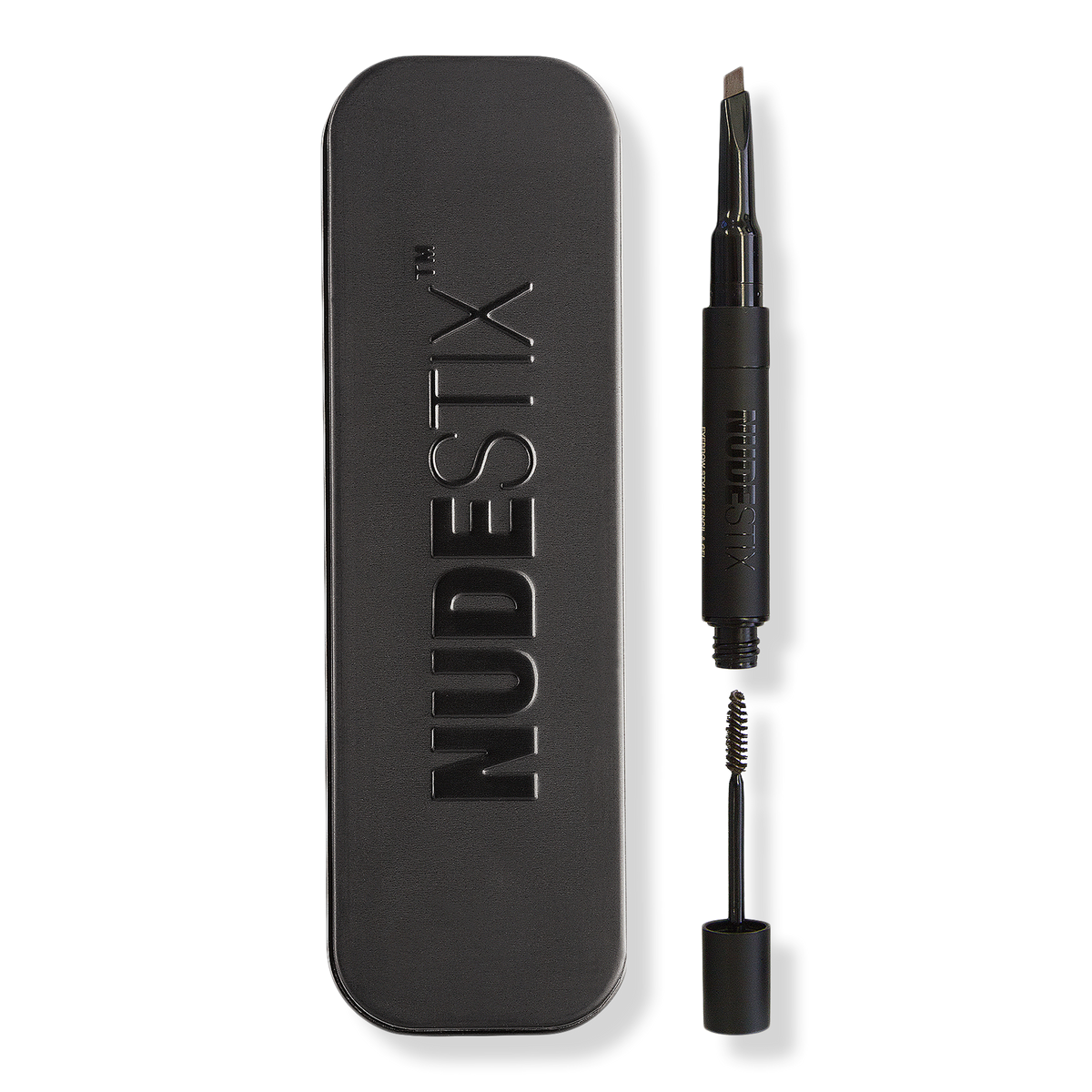 NUDESTIX Eyebrow Stylus + Gel, Brown, 0.084 oz