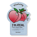TONYMOLY I'm Real Peach Sheet Mask, 0.70 oz