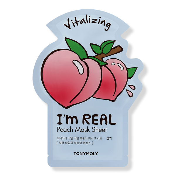 TONYMOLY I'm Real Peach Sheet Mask, 0.70 oz