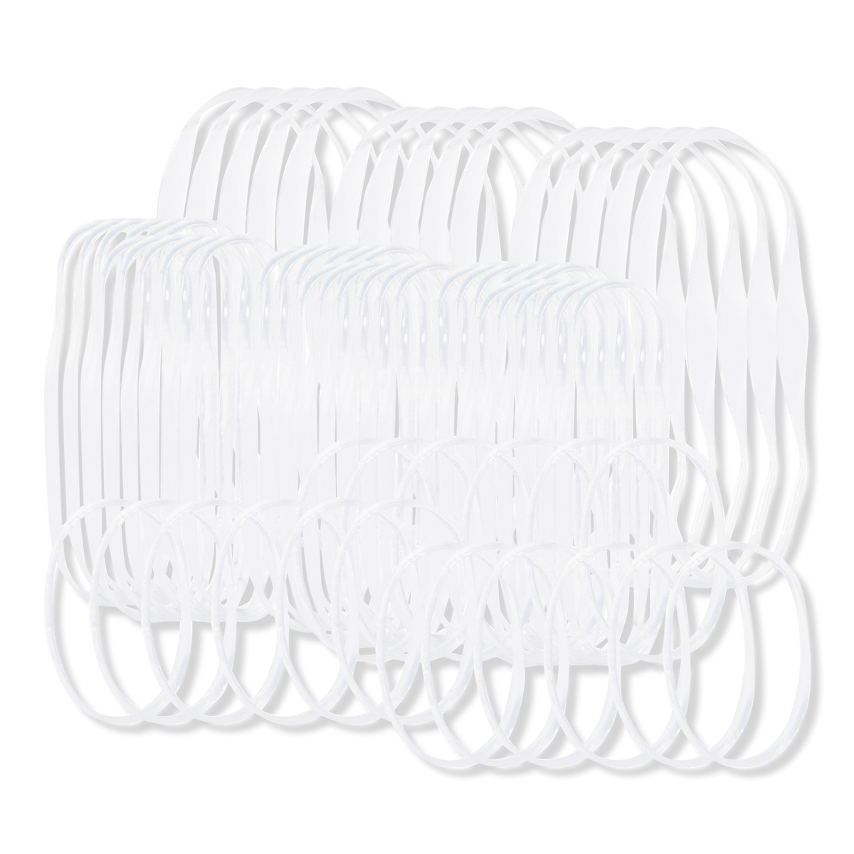 Kitsch Clear No-Snag Haargummis, 100 Stk.