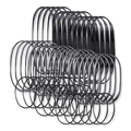Kitsch Black No-Snag Elastics Haargummis, 100 Stk.