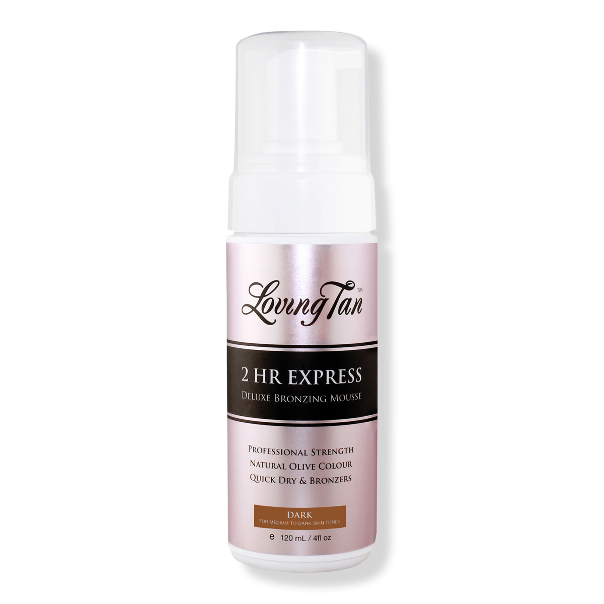 Loving Tan 2 HR Express Self Tanning Mousse Dark, 4 oz