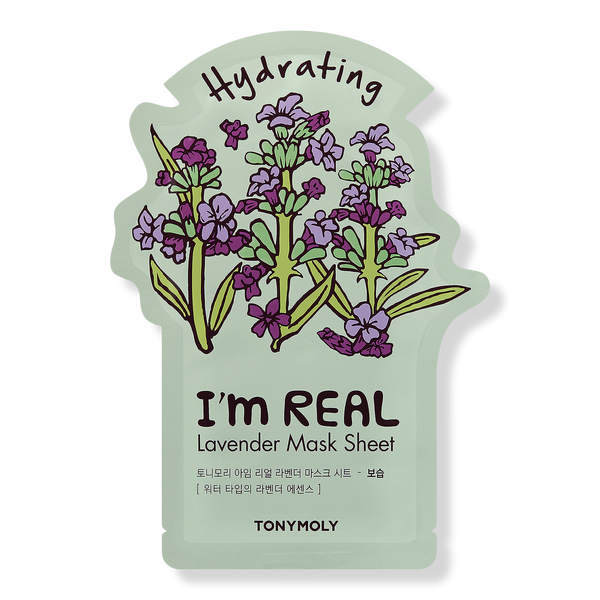 TONYMOLY I'm Real Lavender Sheet Mask, 0.7 oz