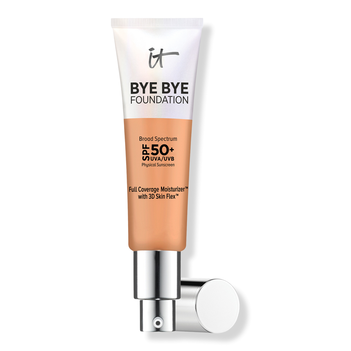 IT Cosmetics Bye Bye Foundation Feuchtigkeitspflege mit hoher Deckkraft, SPF 50+, Neutral Tan, 1.014 oz