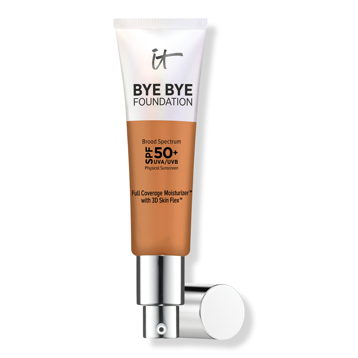 IT Cosmetics Bye Bye Foundation Getönte Gesichtscreme mit vollständiger Abdeckung, SPF 50+, Tan, 1.014 oz