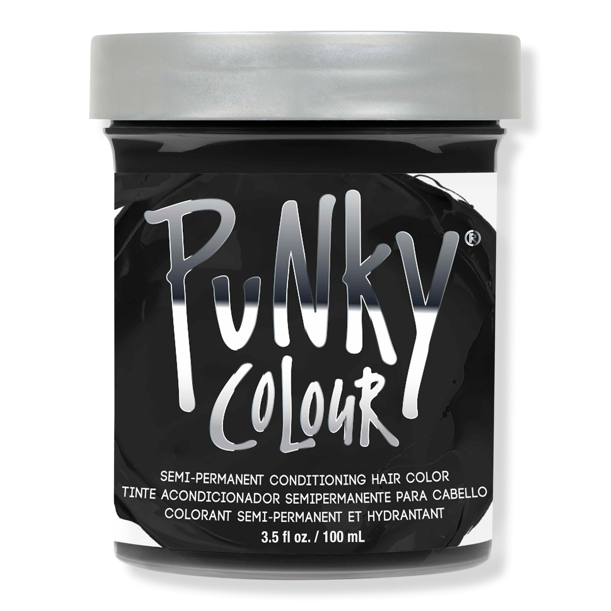 Punky Colour Semi-Permanent Conditioning Hair Color, Black, 3.5 oz