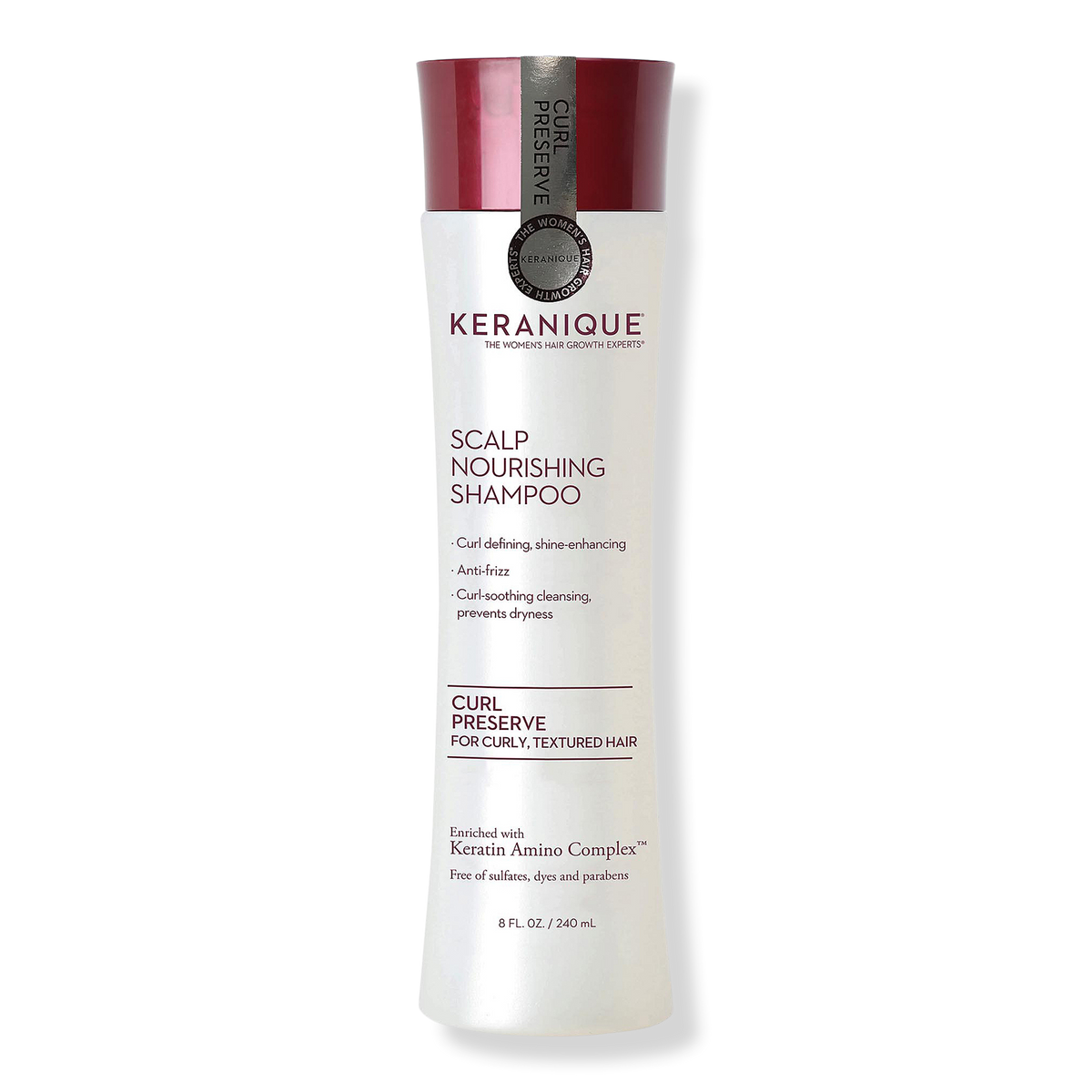 Keranique Curl Preserve Scalp Nourishing Shampoo für lockiges, strukturiertes Haar, 8 oz