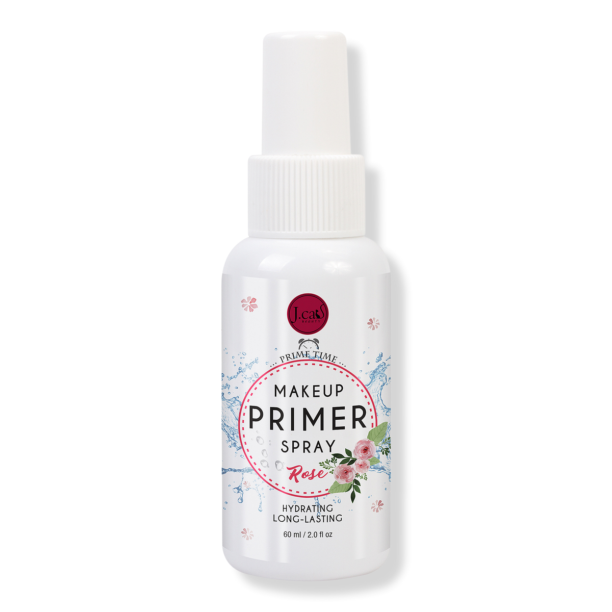 J.Cat Beauty Prime Time Make-up-Primer-Spray, Rose, 2 oz