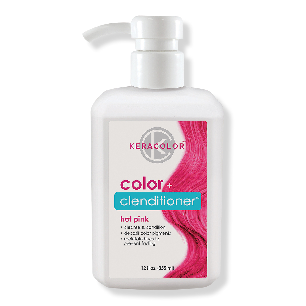 Keracolor Color + Clenditioner Haarfarbe-Conditioner, Hot Pink, 12 oz