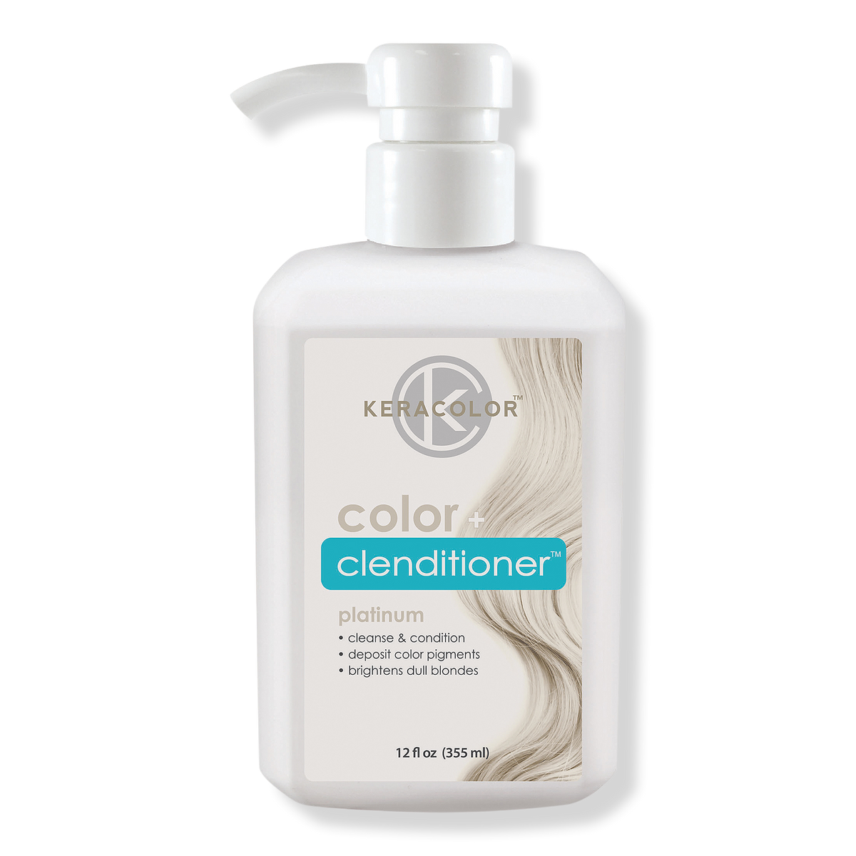 Keracolor Color + Clenditioner Haarfarbe-Conditioner, Platinum, 12 oz