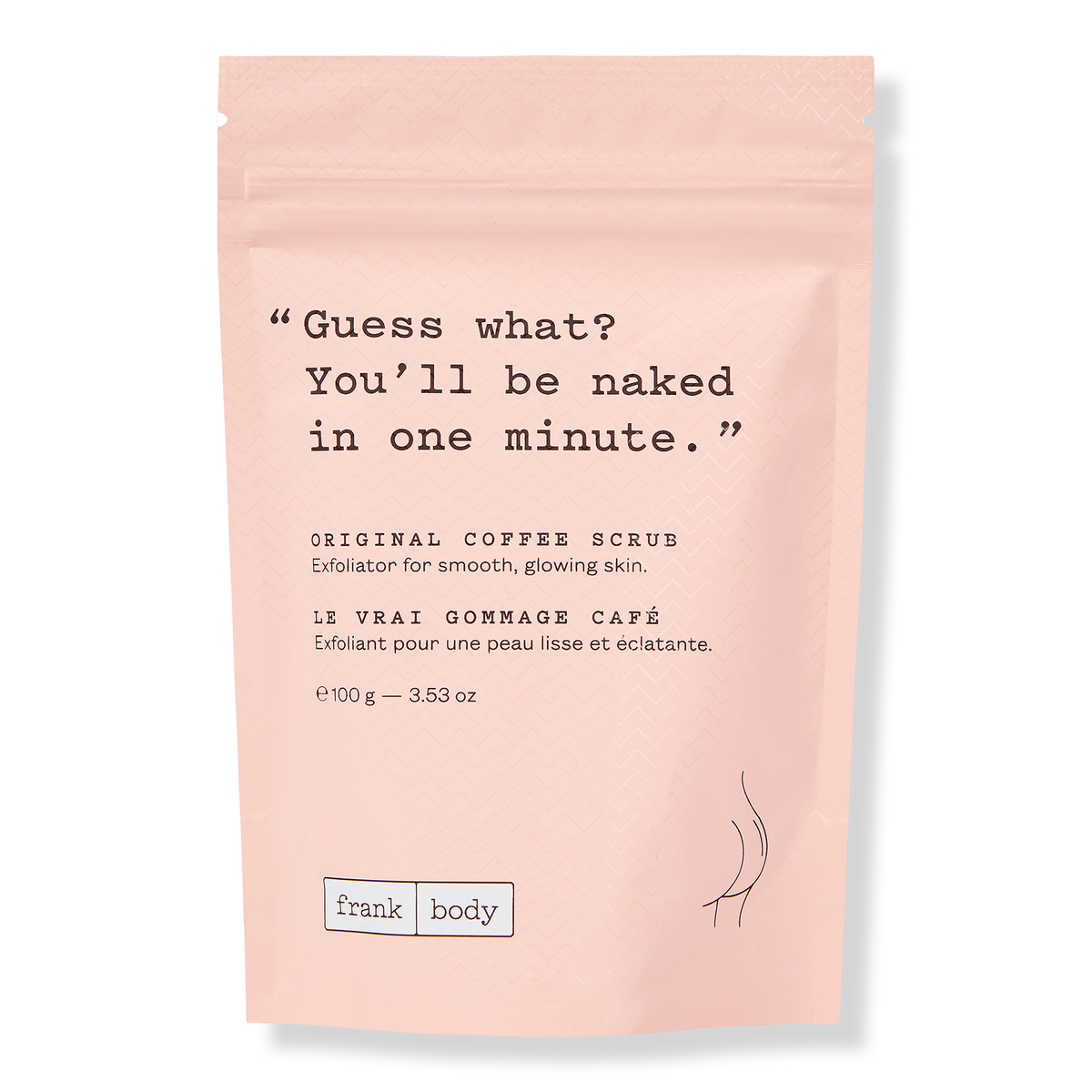 frank body Original Coffee Scrub Körperpeeling, 3.5 oz