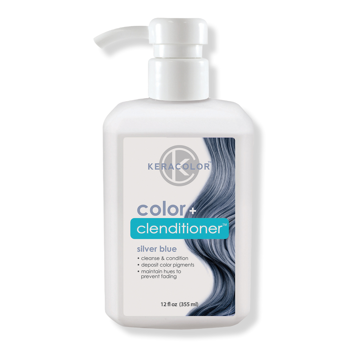 Keracolor Color + Clenditioner Haarfarbe Silver Blue, 12 oz