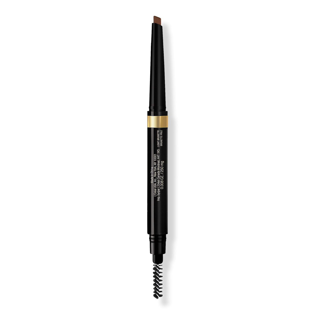 L'Oréal Brow Stylist Shape and Fill Pencil, Light Brunette, 0.008 oz