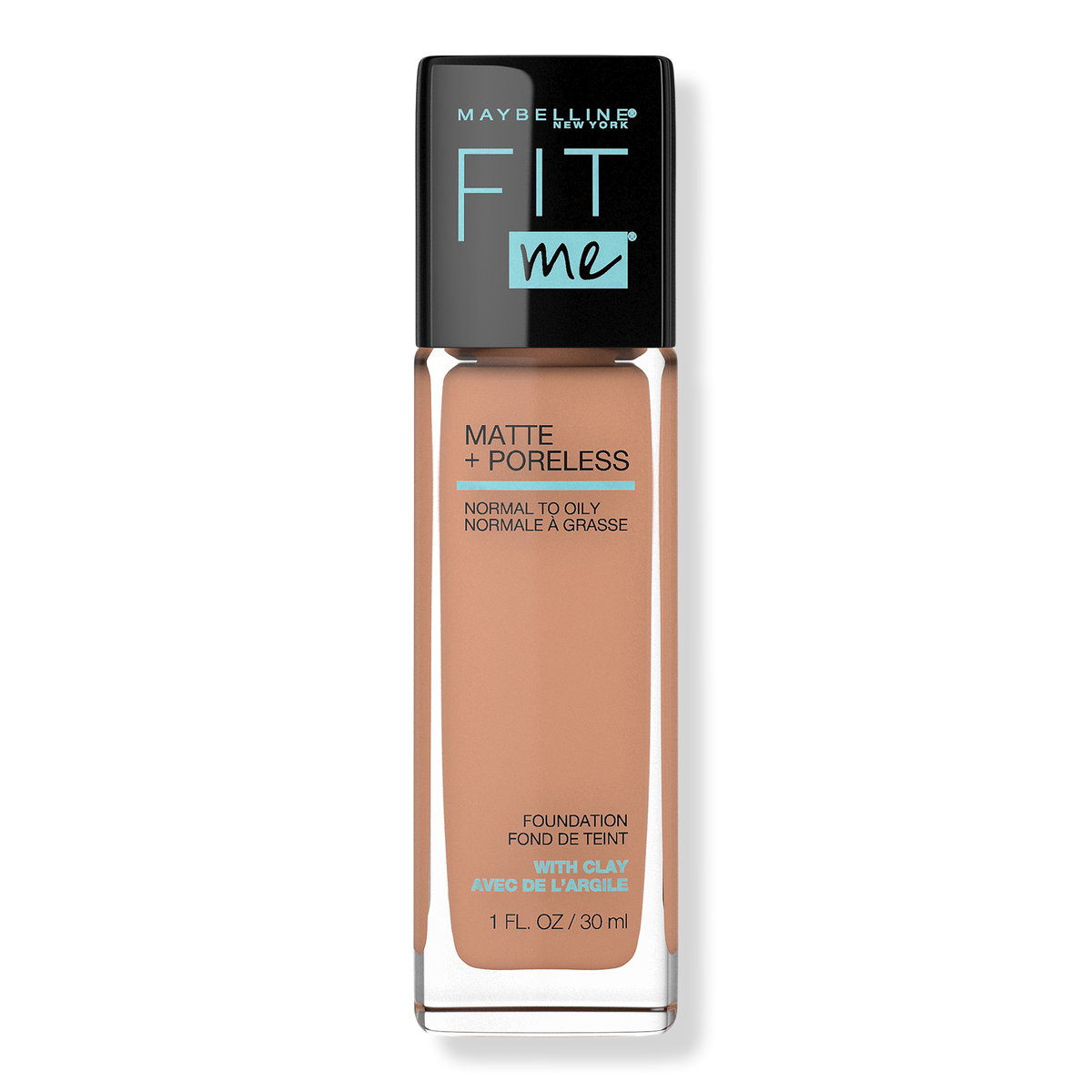 Maybelline Fit Me Matte + Poreless Liquid Foundation, Golden 312, 1 oz