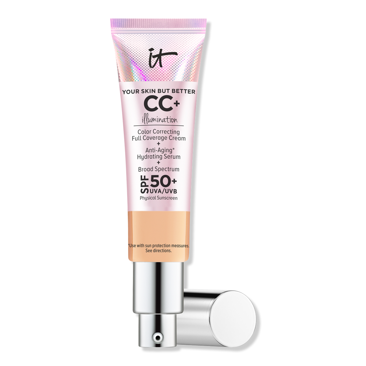 IT Cosmetics CC+ Cream Illumination, SPF 50+, Neutral Medium, 1.08 oz