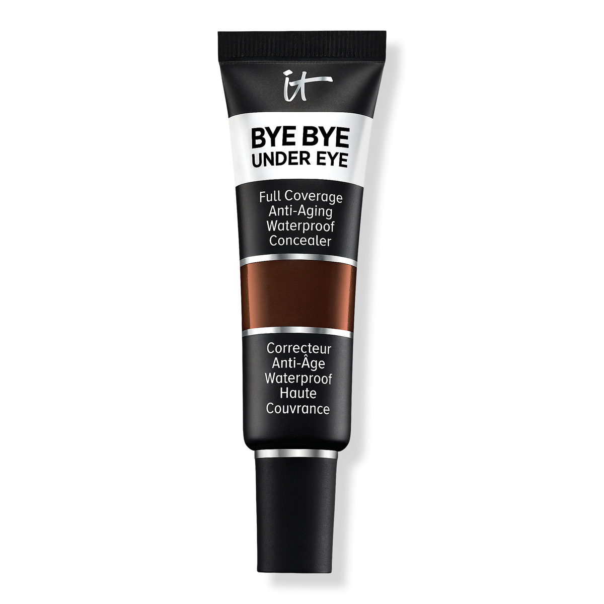 IT Cosmetics Bye Bye Under Eye Full Coverage Anti-Aging wasserfester Concealer, 45.5 Deep Ebony, 0.4 oz