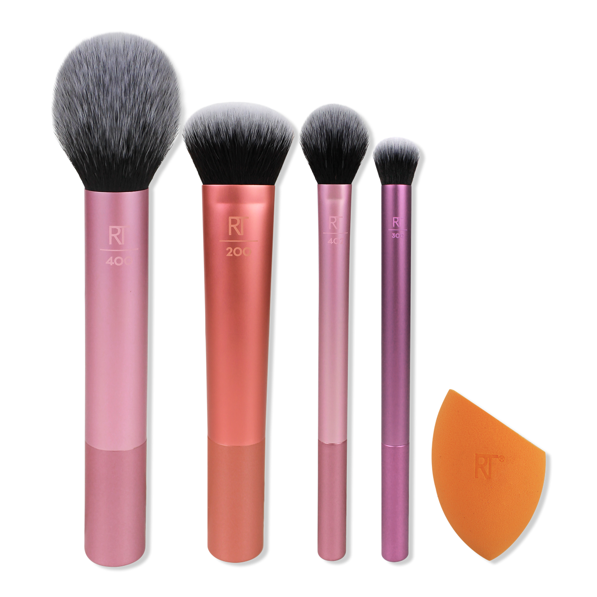 Real Techniques Everyday Eye Essentials Makeup Brush and Sponge Set, 5 ea