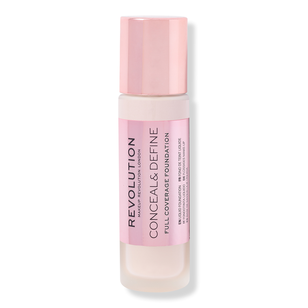 Makeup Revolution Conceal & Define Full Coverage Foundation, F0.5, 0.8 oz