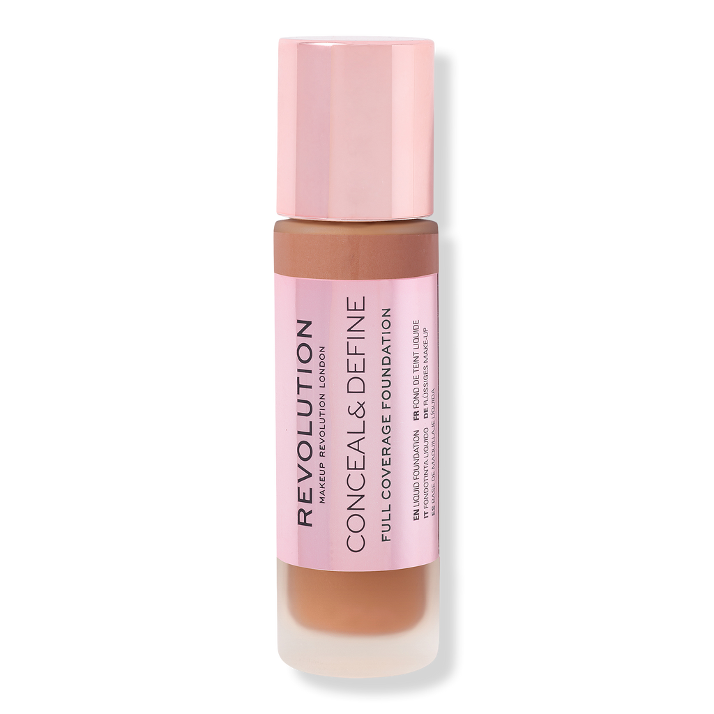 Makeup Revolution Conceal & Define Full Coverage Foundation, F14, 0.8 oz