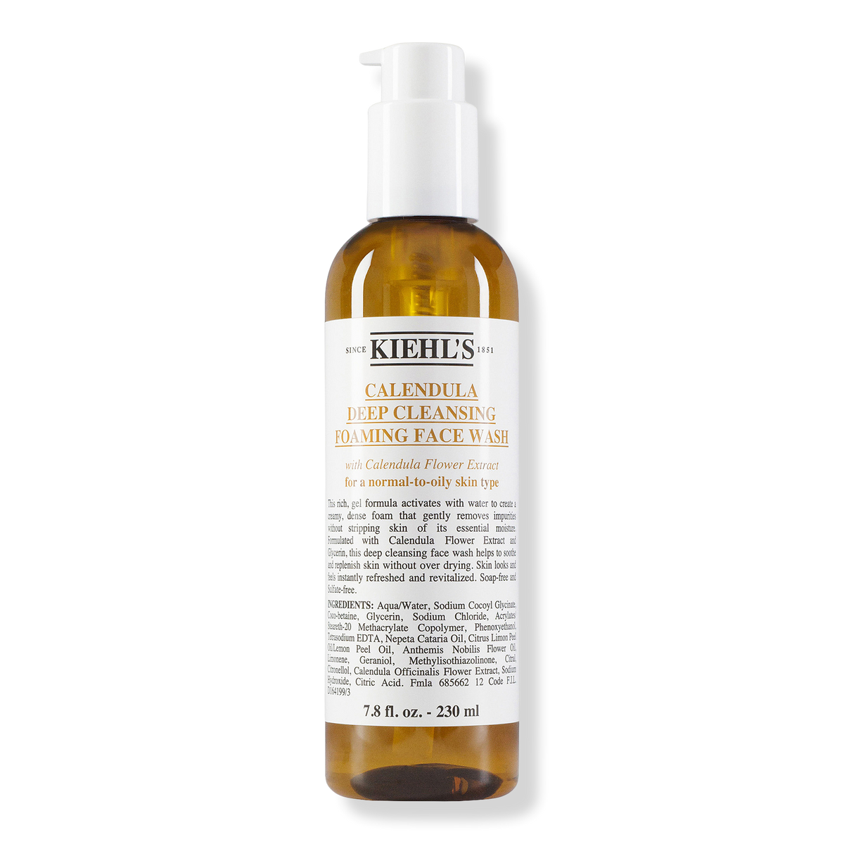 Kiehl's Since 1851 Calendula Deep Cleansing Foaming Face Wash Gesichtsreinigung 7.8 oz