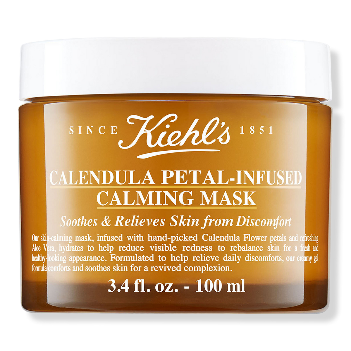 Kiehl's Since 1851 Calendula Petal-Infused Calming Mask with Aloe Vera, 3.4 oz