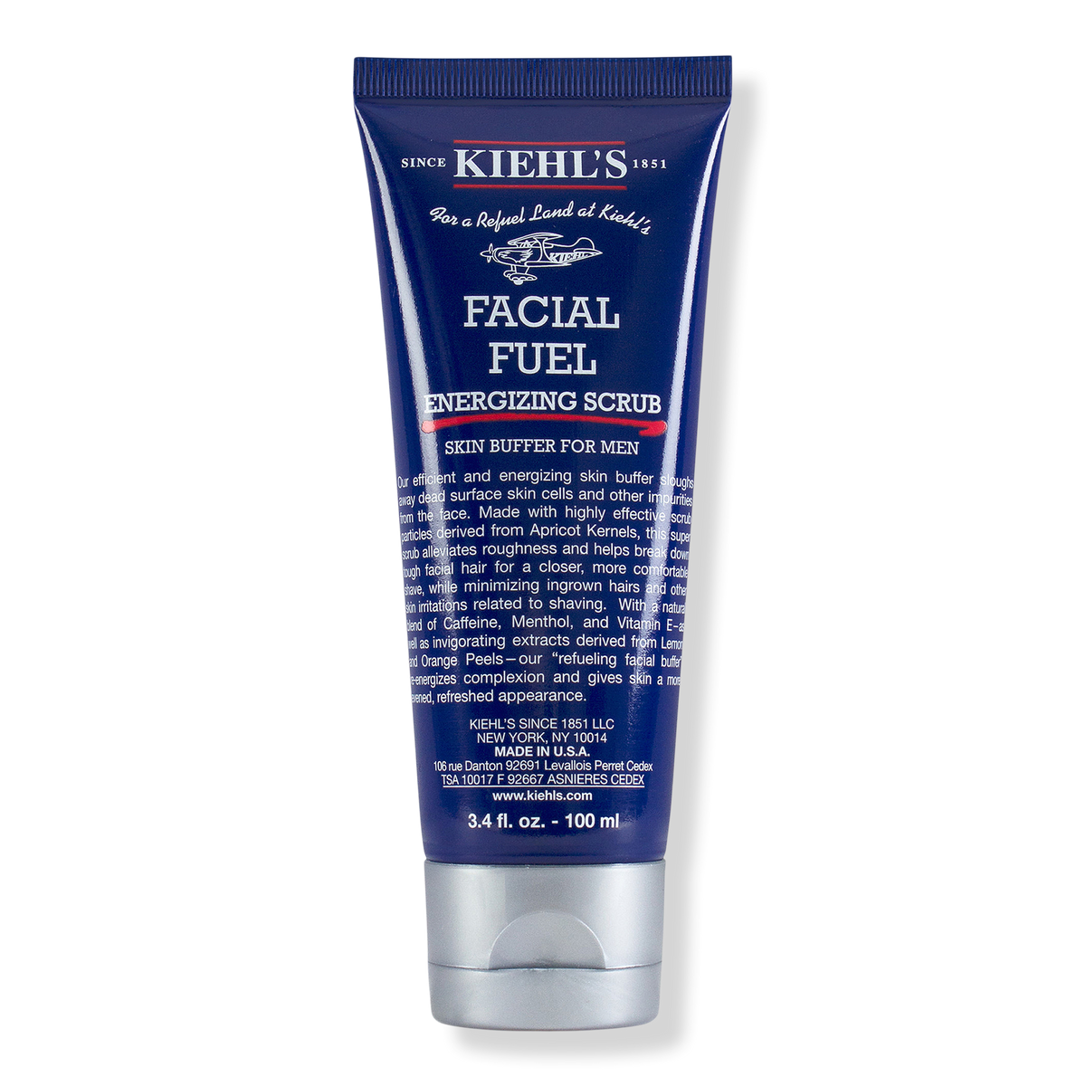 Kiehl's Since 1851 Facial Fuel Energizing Scrub Gesichtspeeling für Männer, 3.4 oz