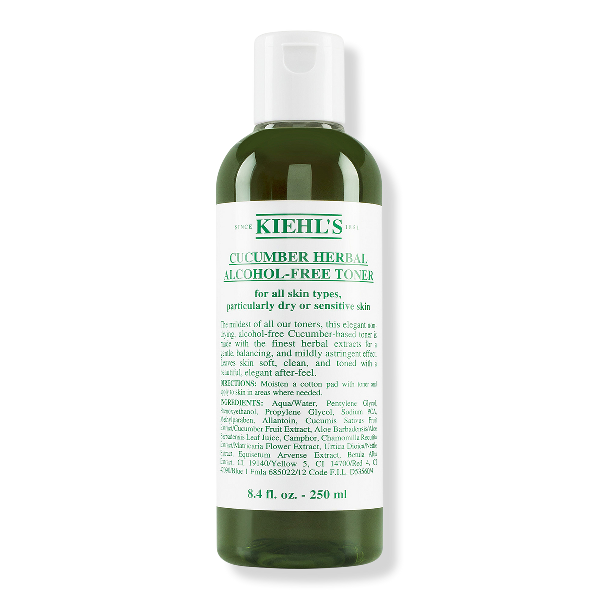 Kiehl's Since 1851 Cucumber Herbal Alcohol Free Toner, 8.5 oz