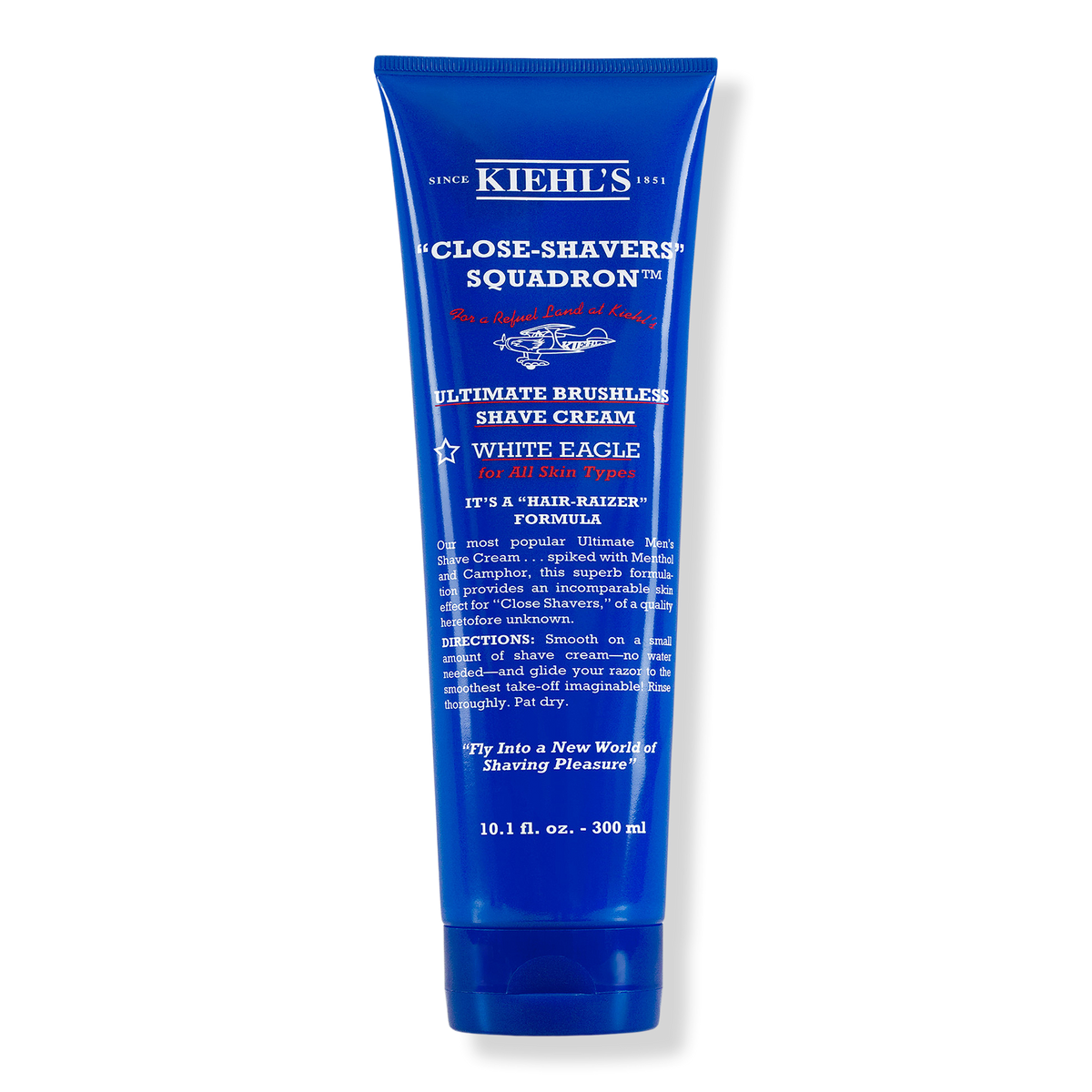 Kiehl's Since 1851 Ultimate Brushless Shave Cream Rasiercreme, White Eagle, 10.1 oz