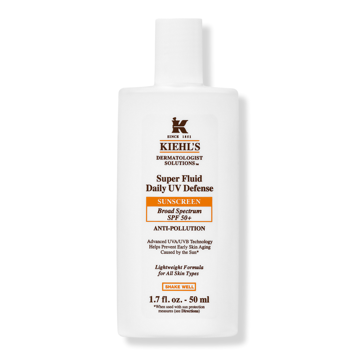 Kiehl's Since 1851 Super Fluid Daily UV Defense Sonnencreme fürs Gesicht, SPF 50+, 1.7 oz