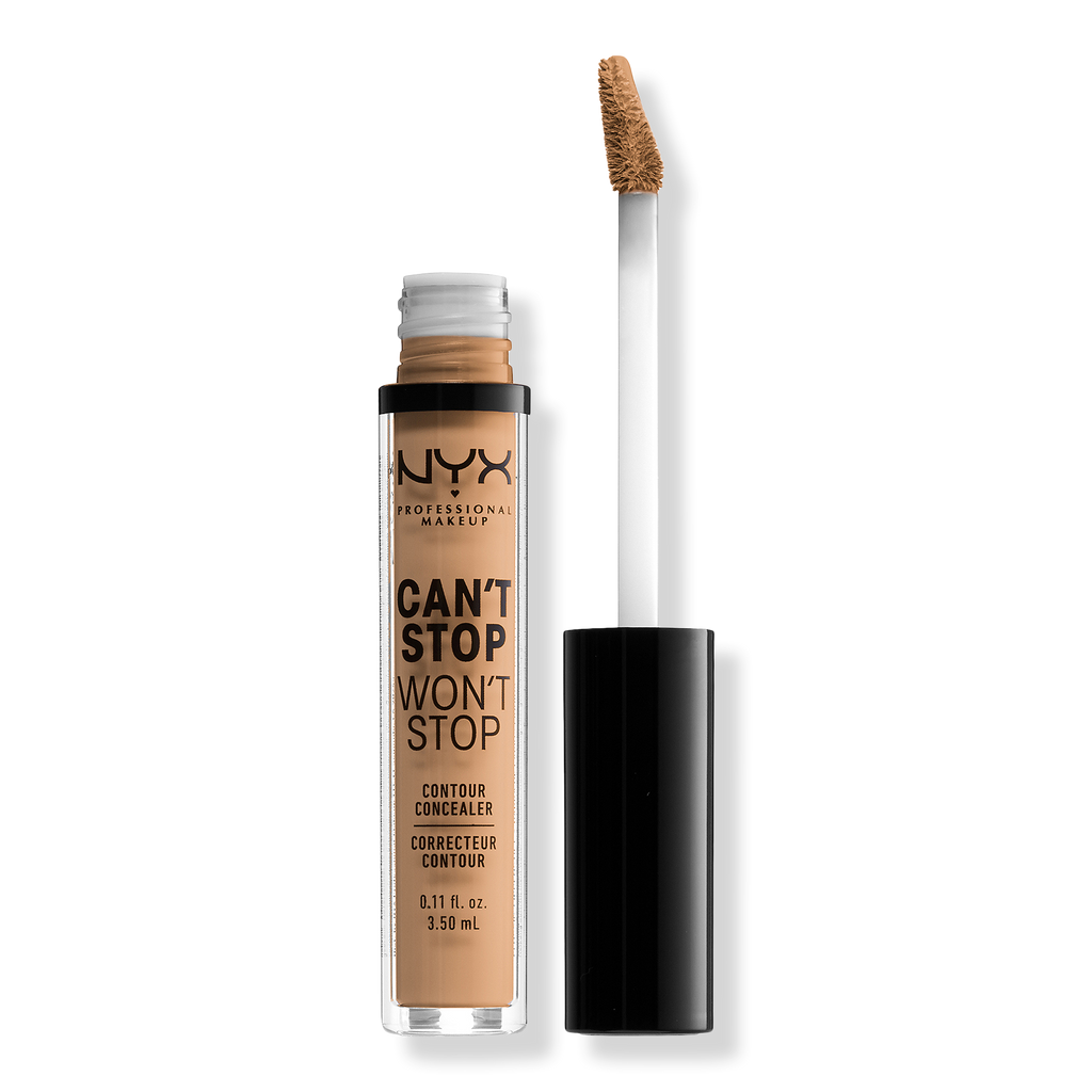 NYX Professional Makeup Can't Stop Won't Stop 24HR Full Coverage Matte Concealer, Soft Beige, 0.11 oz